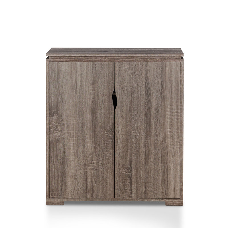 12 Pair Shoe Storage Cabinet, Distressed Grey