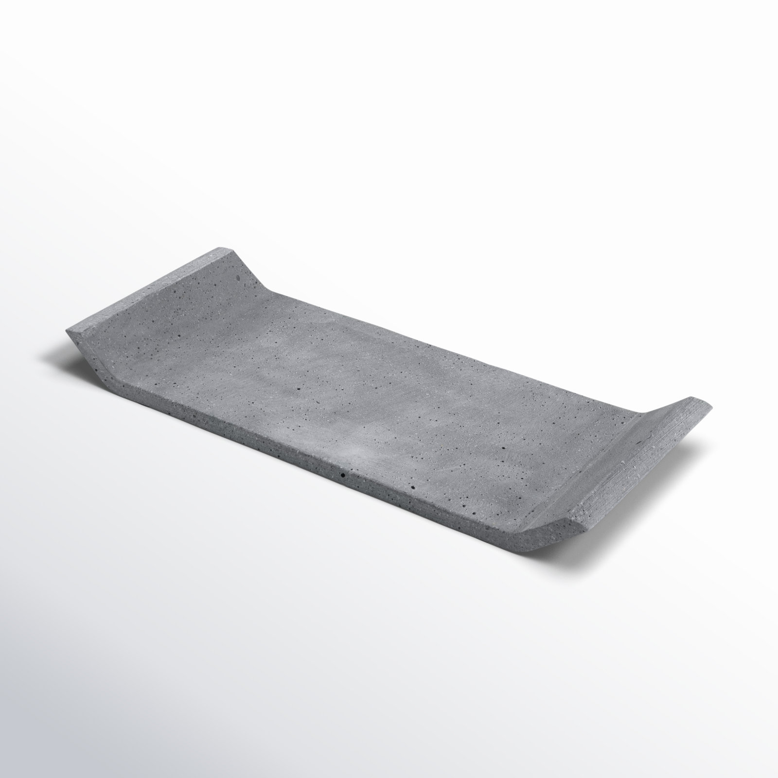 Decorative Tray, Dark Gray, 0.98" H x 11.81" W x 4.72" D