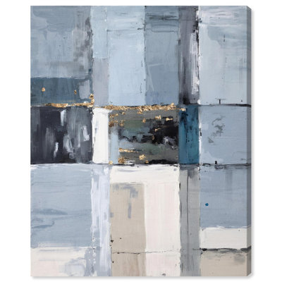 Binding blues Blue Decor Canvas Print by Notoriart