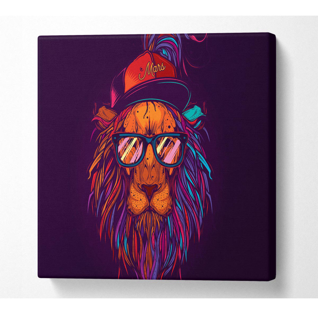 Lion Sonnenbrille - Leinwanddrucke