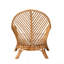 Fauteuil bohémien en rotin miel clair