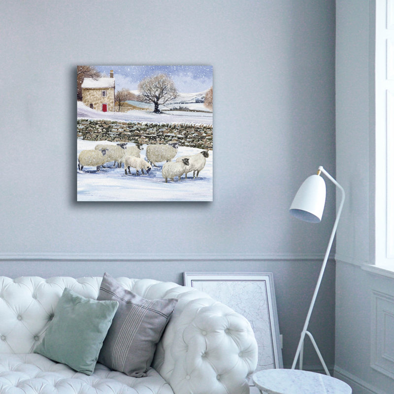  «Winter Woollies» par Elle Media Group, art mural sur toile, 37 po x 37 po, H 37 po x l 37 po