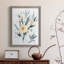 Indigo and Blush Bouquet I - Peinture sur toile encadrée-404651010-404651011
