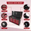Coffre à outils 8 tiroirs à grande capacité avec armoire et rangement à roulettes noir et rouge pour atelier-1754947205