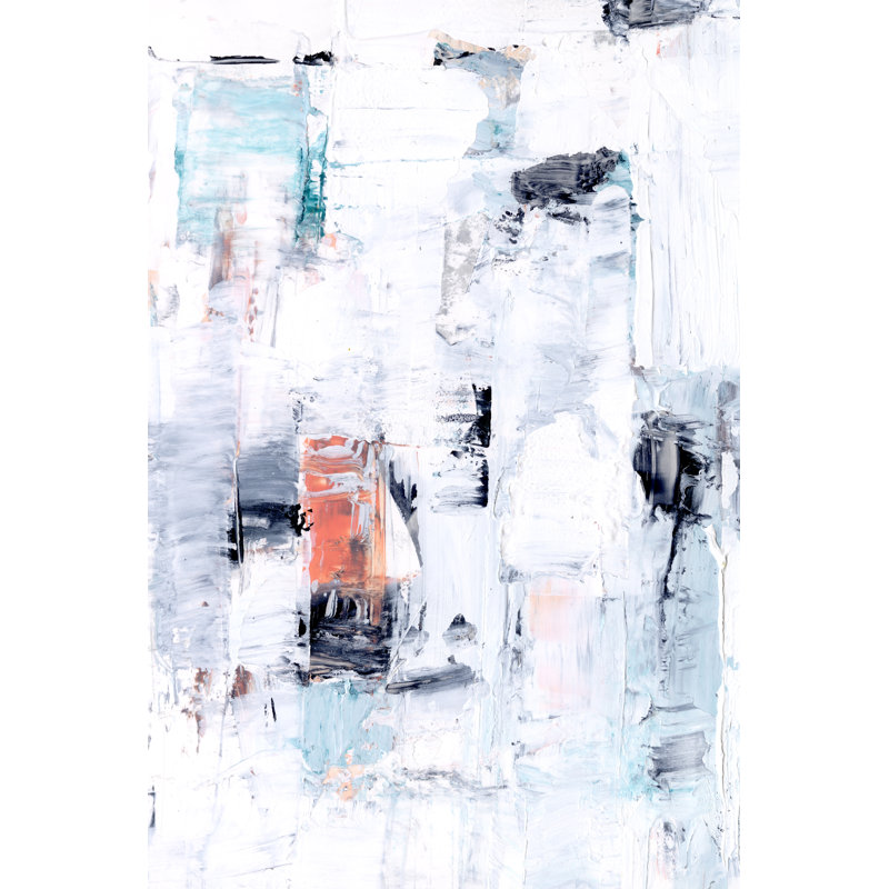 Urban Reflection I - Painting, 122 cm H x 81 cm W, Black Floater Frame