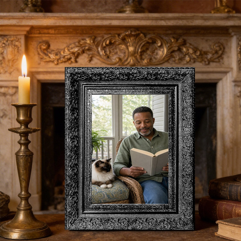 Cadre photo traditionnel noir 1 PC 8 "x 10" avec cadre PS léger