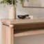 Console 59 po, console rustique moderne, table d'entrée étroite, table de canapé en bois, table de couloir avec rangement, table console en bois naturel, table d'entrée avec tablette ouverte, console Farmhouse