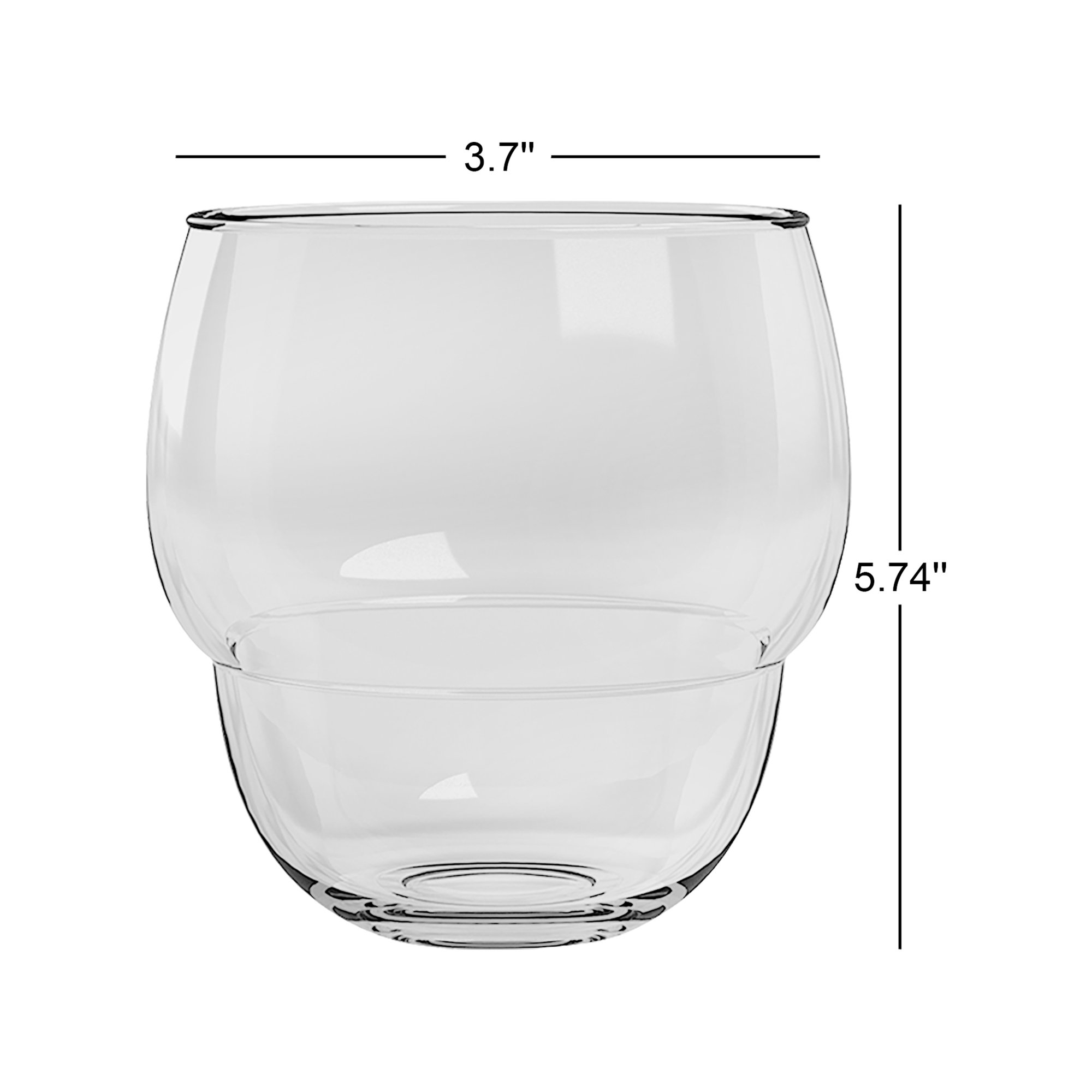 Tarhong Stacking Bubble Tumbler, 14 Oz., Blue