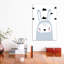 «Bunny Blue with Clouds Scandi», reproduction d'impression-52839485-52839487-52839488