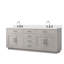 Ensemble de meuble-lavabo double en chêne l 84 po x P 22 po Abbey-104831154-112709774