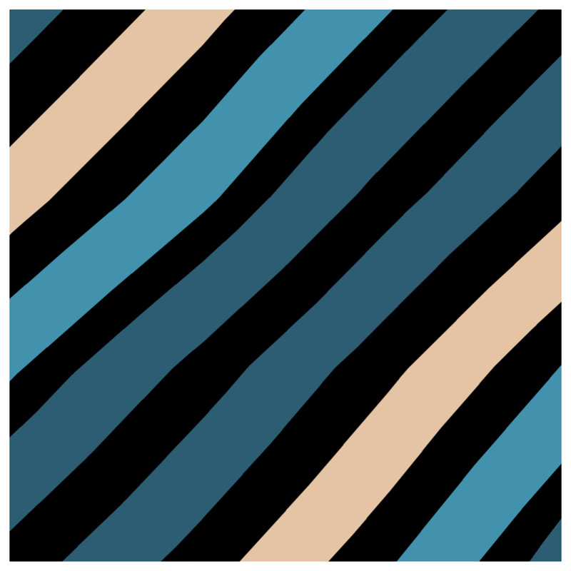 Tapis de bain à rayures diagonales, 24in W x 17in L