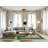 Machine Washable Dinosaurs Brown Area Rug-729672891