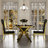 Black And Gold Dining Chairs With Open Back-1313486839-1313486835