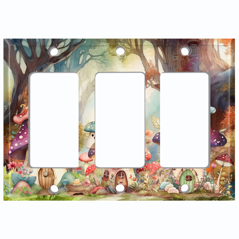 Adorable plaque murale à 3 branches Rocker