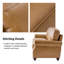 Gerardo 85.5" Genuine Leather Traditional Rolled Arms Sofa With Nailhead Trims-1091278278