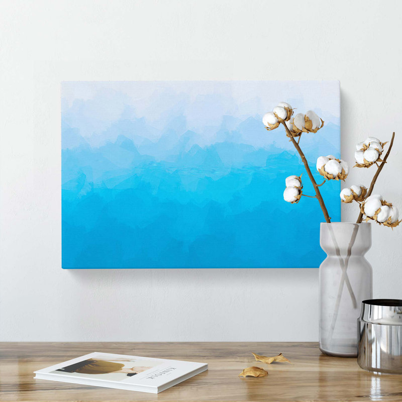 Tranquil Ocean in Abstract - Wrapped Canvas, 50cm H x 76cm W x 3cm D