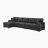 Meserve 144.5" Modern & Contemporary Boucle Sectional Sofa with Pull-out Sleeper, USB Charging Ports & Dual Hidden Storage-1662539206-1653659474