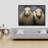 Wool Sheeps Print On Canvas-98694242