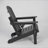 HDPE Folding Adirondack Chair With Dual Cup Holder - Composite Adirondack Chair With Wood Texture-399432550