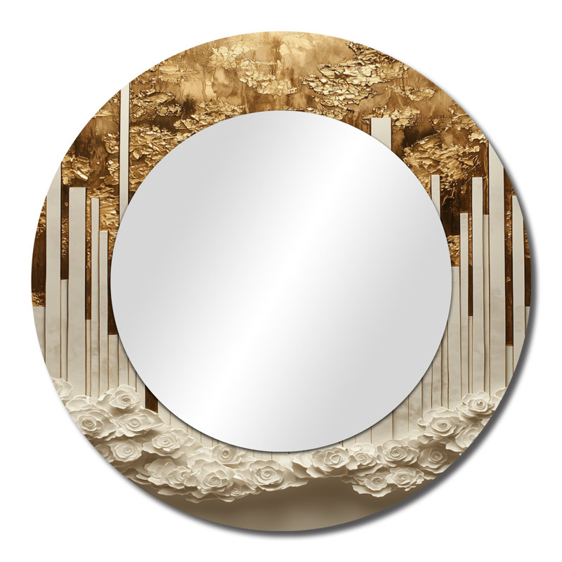 «Silence Melody Of Line Art Collage», impression sur miroir mural moderne, 23 po x 23 po