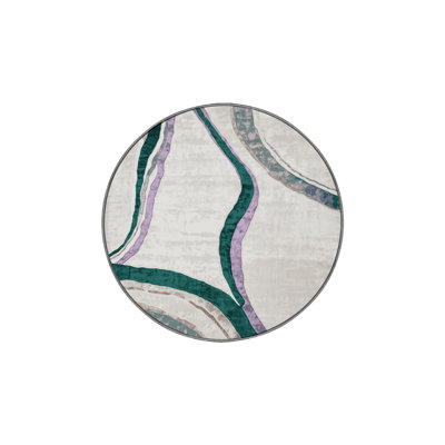 Machine Washable Gray Area Rug