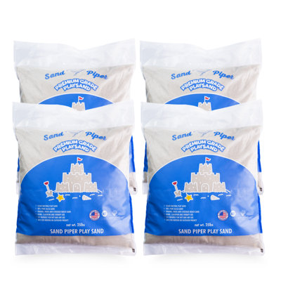 Sable de jeu multi-usage de qualité supérieure 25 lb SandPiper avec formule sans produits chimiques, paquet de 4