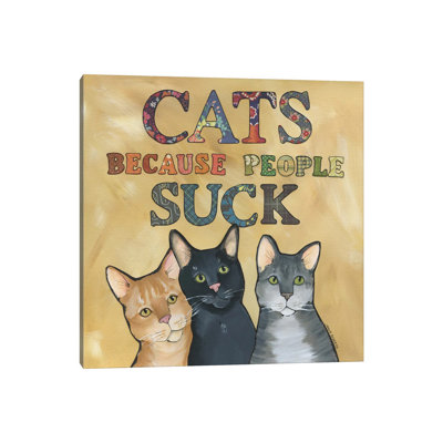 People Suck by Jamie Morath - Wrapped Canvas Gallery-Wrapped Canvas Giclée