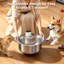 Fontaine à eau sans fil en acier inoxydable pour chats et chiens, batterie de 5000 mAh, détecteur de mouvement-135964799