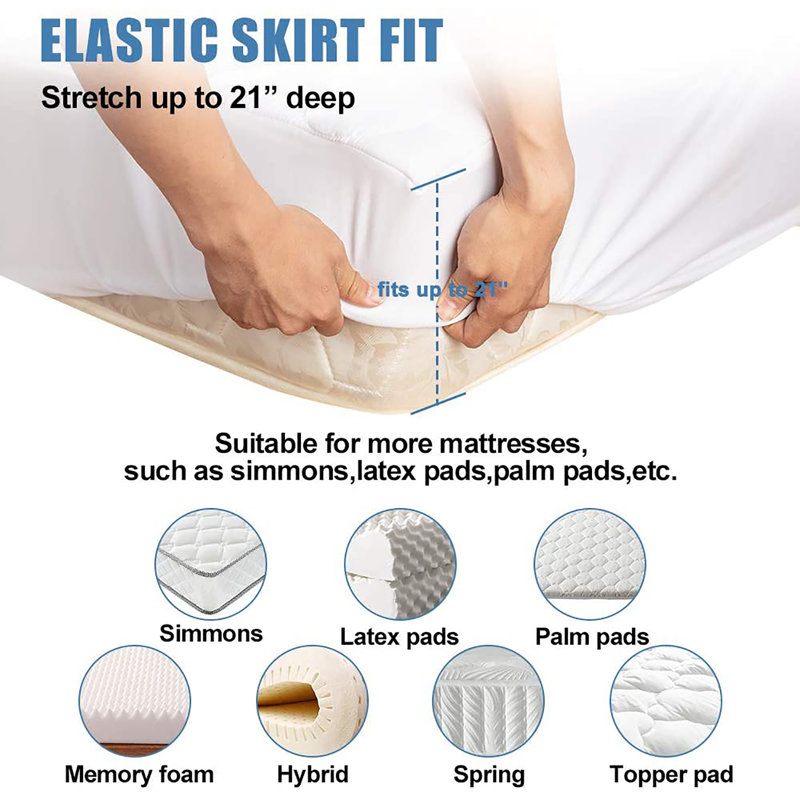 Protège-matelas ajusté hypoallergénique Amoroso, Complète