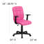 Mid-Back Quilted Vinyl Swivel Task Office Chair-777223924-777223926