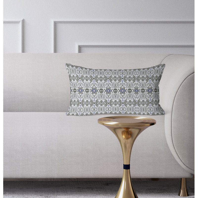 Taj Garden Columns  Rectangular Throw Pillow
