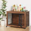 Table de bout en bois pour animaux avec cage pour chien avec roulettes pour petits chiens-1618704179