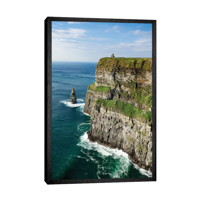 Cliffs Of Moher by Gareth McCormack - Print on Canvas, 101.6cm H x 66.04cm W x 3.81cm D, Black Framed