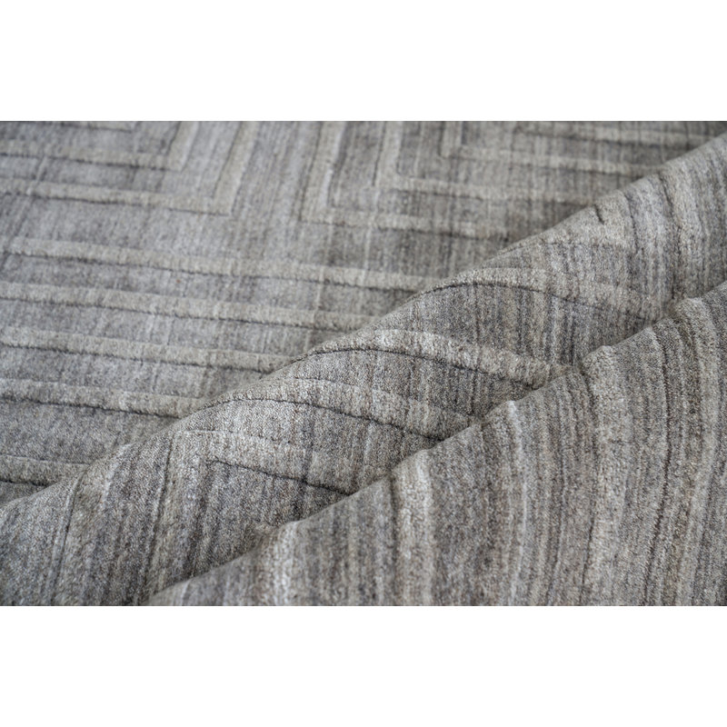 Castelli Geometric Area Rug in Gray, Rectangle 9' x 12', Gray