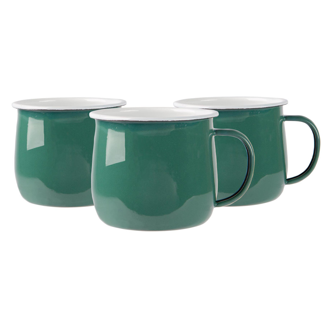 Argon Tableware - Coloured Enamel Belly Mugs - 375ml