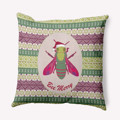 Coussin décoratif géométrique intérieur / extérieur en polyester