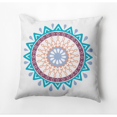 Happy Hippy Outdoor Square Pillow Cover and Insert