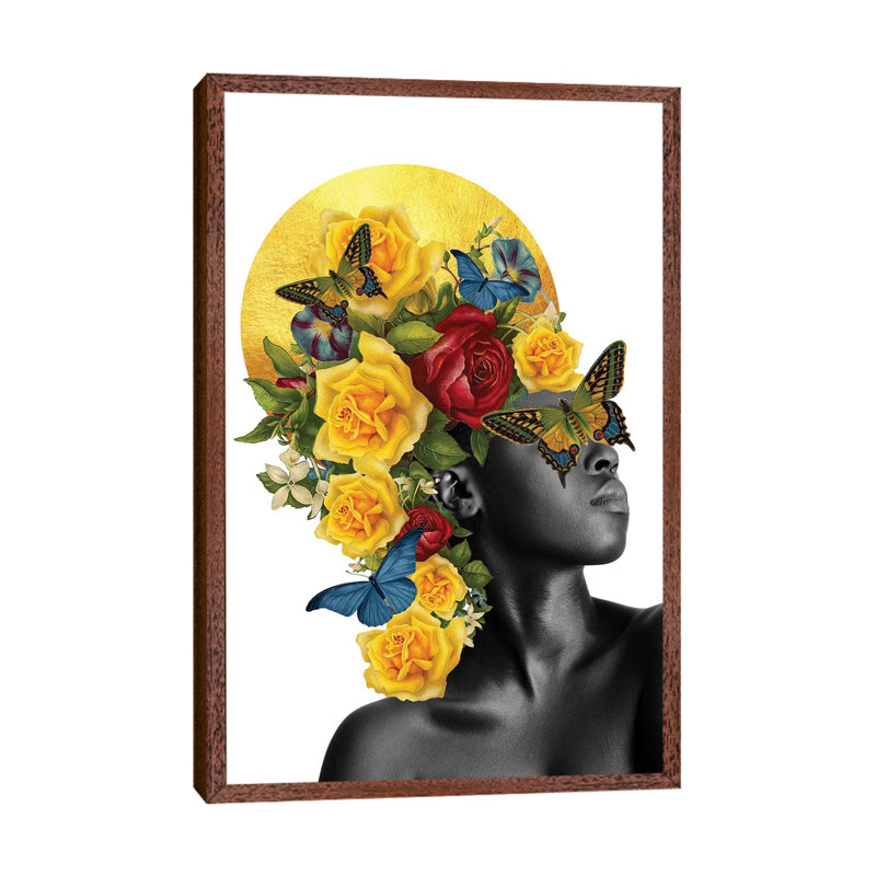 Precious by Kiki C Landon - Print on Canvas, 66.04 cm H x 45.72 cm W, Classic Brown Wood Framed Canvas