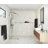 Venus 30 in. x 86.75 in. Fully Frameless Arched Single Fixed Shower Panel-57983421
