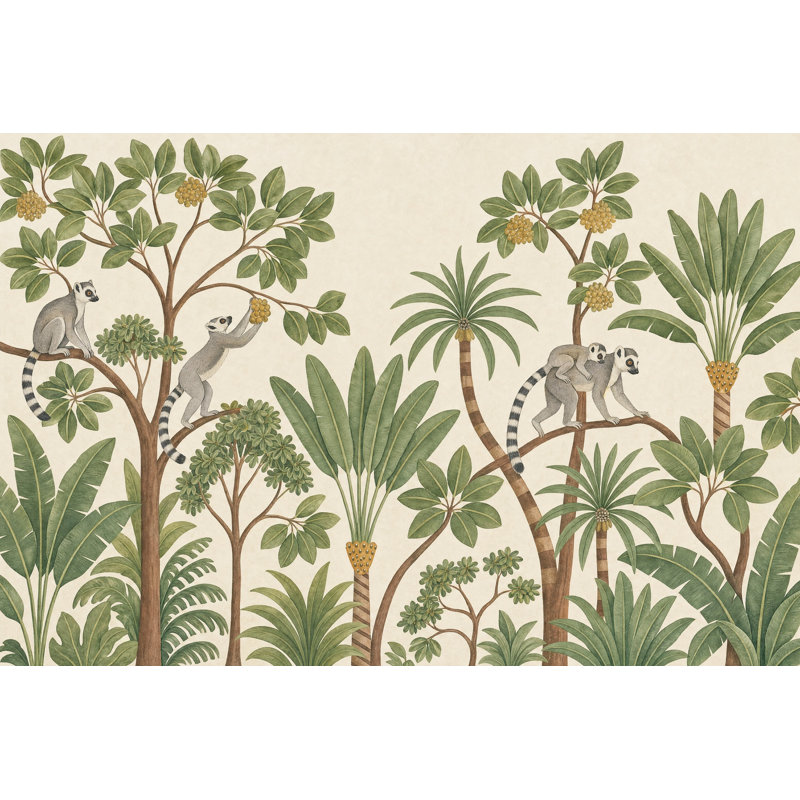Décoration murale botanique amovible, 160"x108", Peel and Stick
