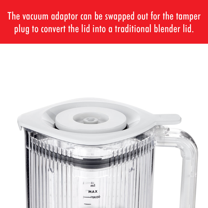 Zwilling Enfinigy 48-oz. Power Blender Jar with Cross Blade and Vacuum Lid, White