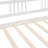 Daybed With Twin Trundle In White, Solid Wood For Multi-Functional Home Living Spaces White Hideaway Trundle, Various Rooms