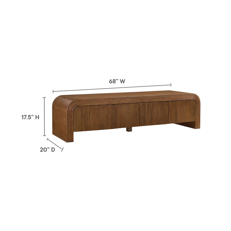 Modway Waterflute 68" Fluted TV Stand - Modern Design