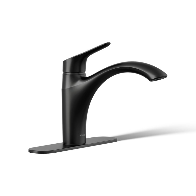 Rival Single-Handle Kitchen Sink Faucet, Matte Black