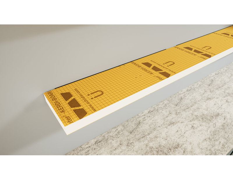 24 po × 10 po × 2 po Tablette flottante prête à carreler avec planche orange, H 2 po x l 24 po x P 10 po