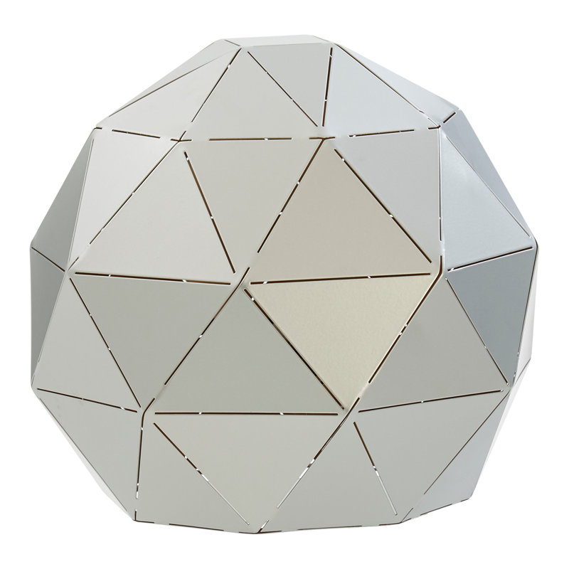 Metal Table Lamp, Silver