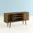 Liberty 53" Mid-Century Modern 5-Shelf TV Stand for TVs up to 50" in Rustic Brown-1955798195