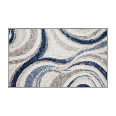 Machine Washable Gray Area Rug