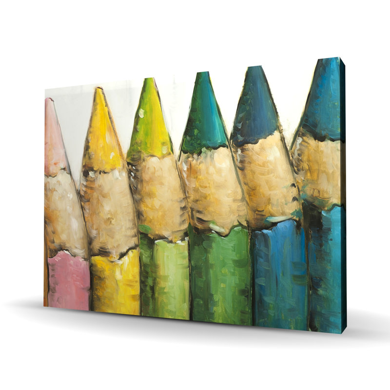 Crayons de couleur debout