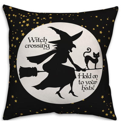  Coussin Witch on Broom